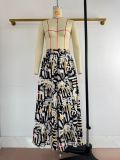 Women Summer African Holidays Casual Printed Pocket Wide-Leg Trousers