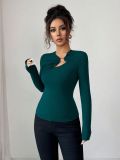 Women Spring Asymmetrical Hollow-Out Top