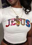 Women Printed Crop Top T-Shirt