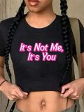 Women Printed Crop Top T-Shirt