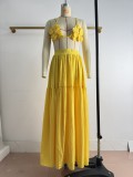 Women Summer African Camisole Top and Skirt Two-Piece Set