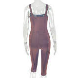 Women Casual Halter Neck Bandeau Sleeveless Backless Top and Pant Two-Piece Set