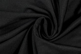 Women Sexy Bandeau Ruffled Mesh High Neck Long Sleeve Bodycon Dress