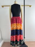 Women Bohemian Holidays Patchwork Skirt