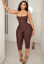 Women Casual Halter Neck Bandeau Sleeveless Backless Top and Pant Two-Piece Set Women Casual Halter Neck Bandeau Sleeveless Backless Top and Pant Two-Piece Set
