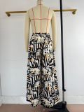 Women Summer African Holidays Casual Printed Pocket Wide-Leg Trousers