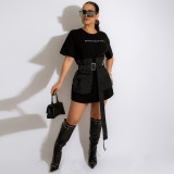 Women Summer Denim Casual Patchwork Dress