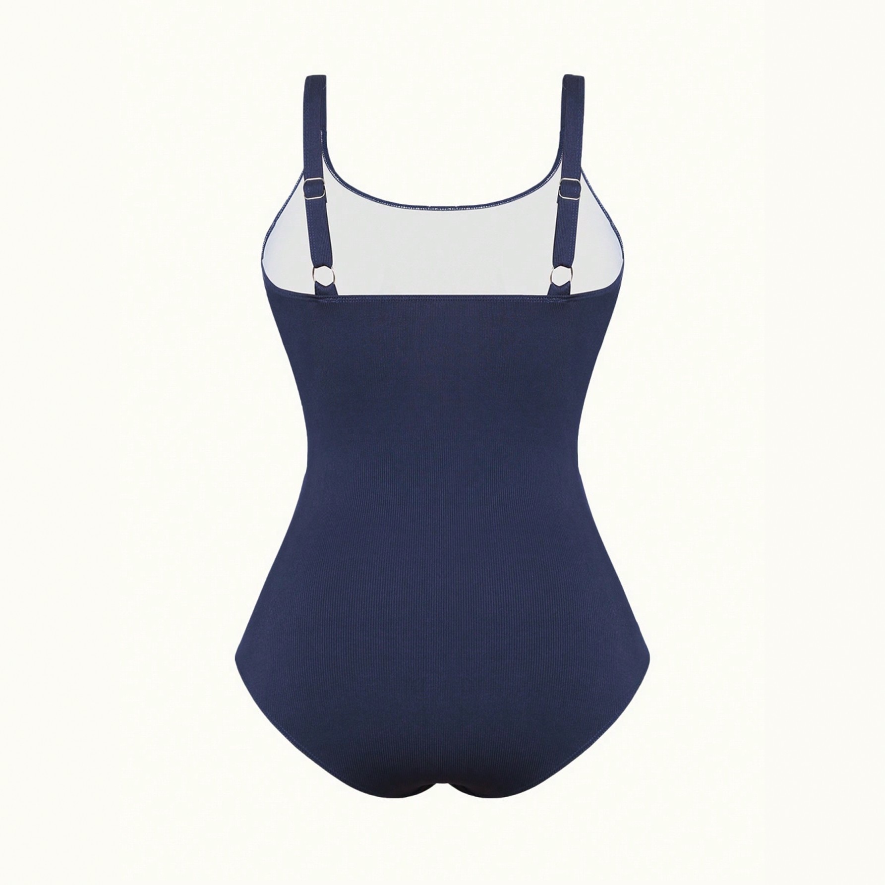 Plus Size Ribbed Tight-Fitting One-Piece Swimsuit