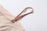 Spring Summer Women's Letter Print Bodycon Strap Jumpsuit
