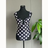 Women's Polka Dot One-Piece Bikini Swimsuit