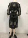 Women's Lace Embroidered Cardigan Beach Cover-Up