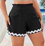 Plus Size Women's High-Waist Two-Piece Bikini Swimsuit