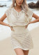 Women's Hollow Crochet Knitted Beach Cover-Up Dress