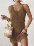 Women's Cutout Strap Beach Dress