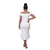 Women's Chic Elegant Off-Shoulder Mermaid Evening Gown