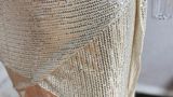 Women's Chic Off-Shoulder Sequin Solid Color Bodycon Evening Mini Dress