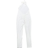 Spring Women's Halter Neck Low Back Tight-Fitting Jumpsuit