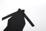 Spring Women's Halter Neck Low Back Tight-Fitting Jumpsuit
