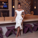 Women's Chic Elegant Off-Shoulder Mermaid Evening Gown