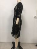 Women's Lace Embroidered Cardigan Beach Cover-Up