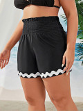 Plus Size Women's High-Waist Two-Piece Bikini Swimsuit