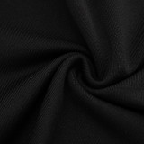 Summer Women's Halter Cowl Neck Tie-Up Top and Bodycon Skirt Two-Piece Set