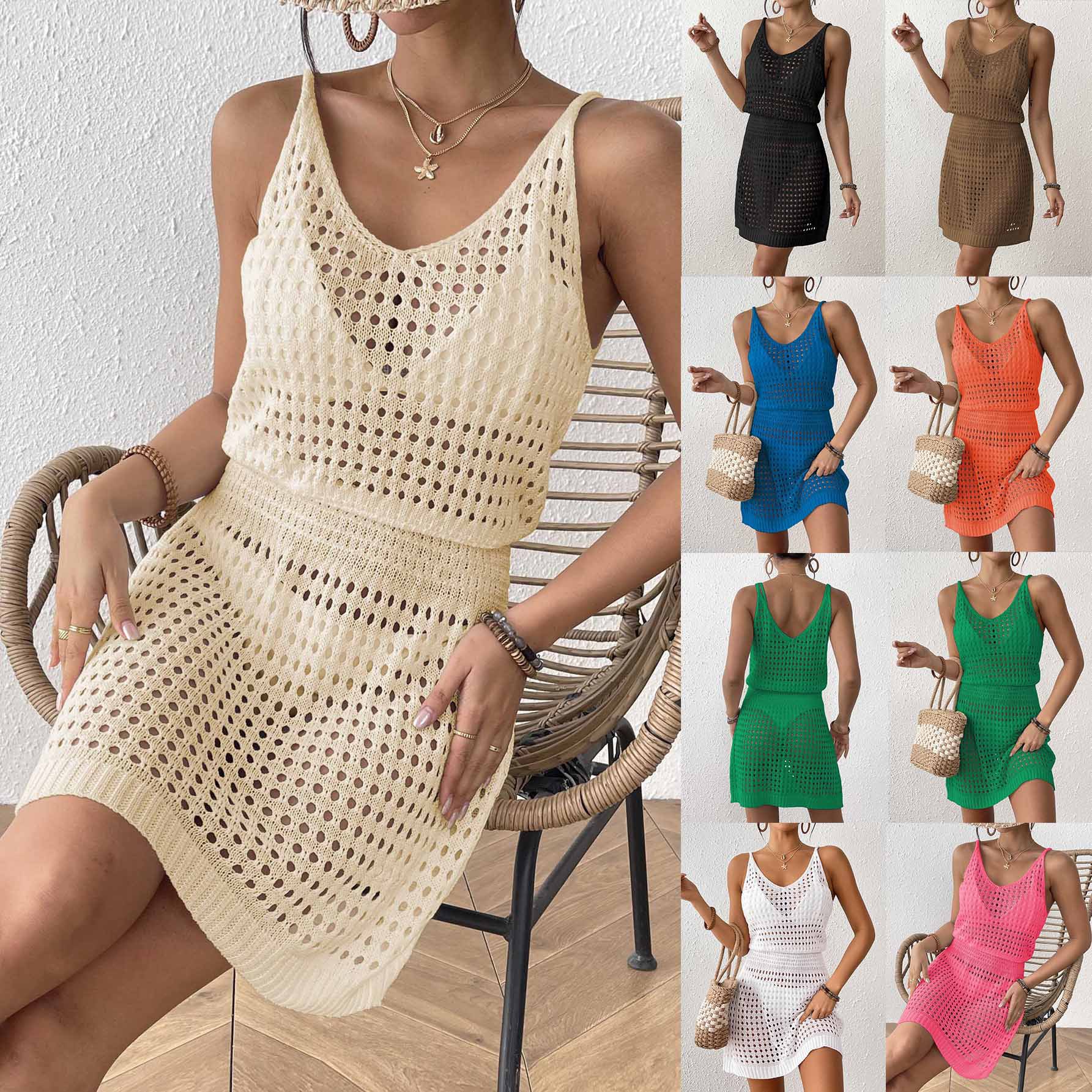 Cutout Strap Dress for Beach Holidays