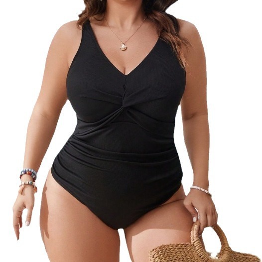 Slim Fit One-Piece Swimsuit for Beachwear