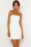 Women's Strapless Slim Waist Bodycon Mini Dress