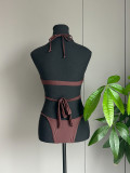 Women's Lace-Up Two-Piece Bikini Swimsuit