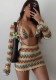 Women's Low Back Bodycon Cover-Up Mini Beach Dress