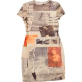 Spring Women's Printed Short Sleeve Bodycon Mini Dress