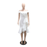 Women's Chic Elegant Off-Shoulder Mermaid Evening Gown