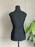 Women's Solid Color One-Piece Bikini Swimsuit