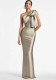Women One-shoulder Fishtail Women Prom Maxi Dress（Processing time need 3-6 days）