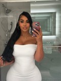 Women White Sexy Bodycon Dress