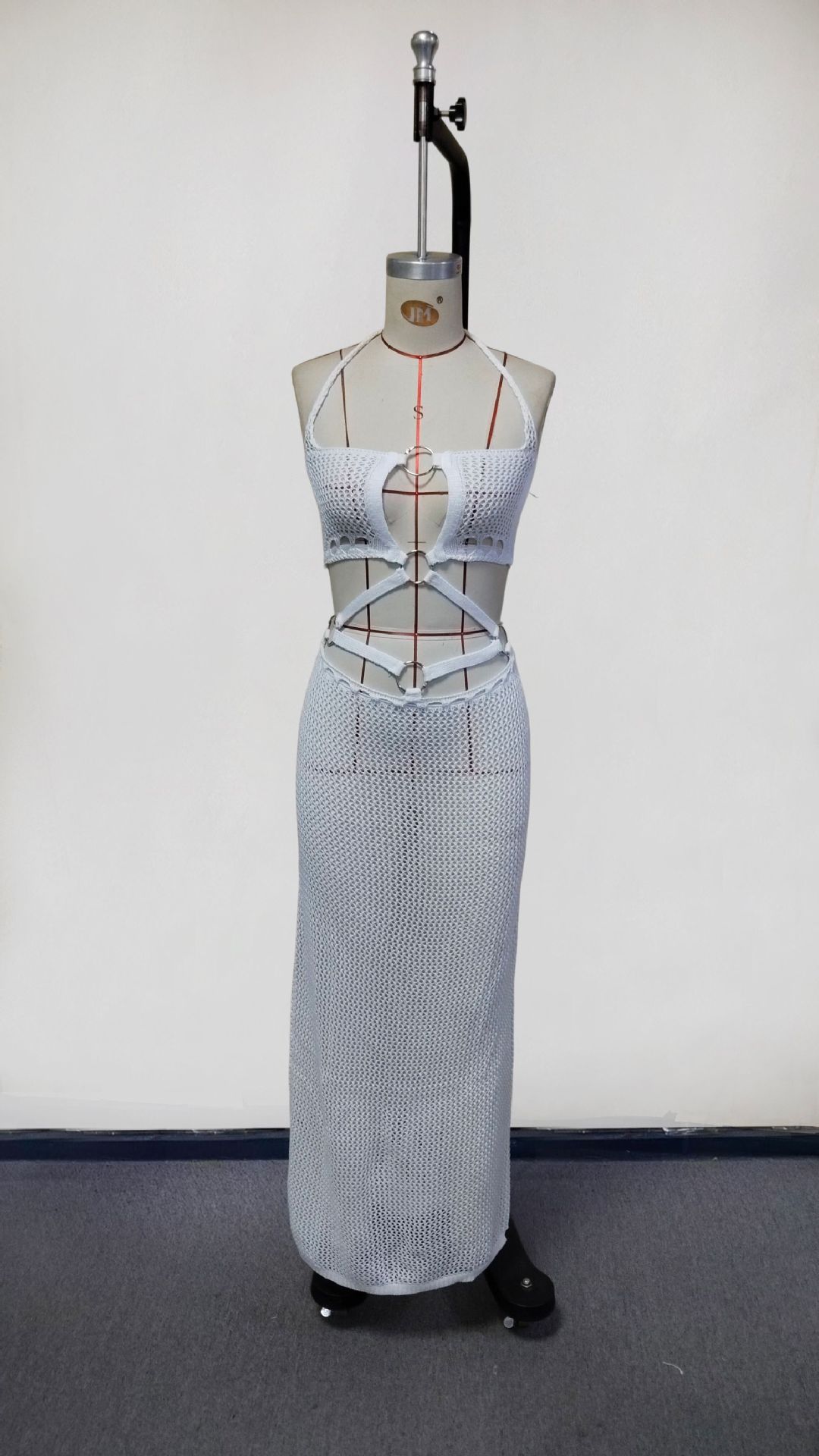 Halter Neck Hollow-Out Dress for Beach Holidays