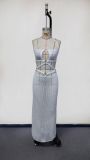 Women Casual Sexy Halter Neck Hollow Out Dress