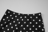 Summer Women Printed Casual Low Waist Tight Fitting Capri Pants