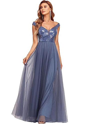 Women Evening Formal Party Sexy Prom Wedding Bridesmaid Dress（Processing time need 3-6 days）