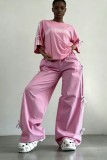 Women Bow Loose Casual Trendy Two-Piece Pants Set