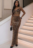 Women Sequin Sexy Elegant Zip Top Back Split Bodycon Long Skirt Two-Piece Set