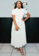 Summer Women Short Sleeve Blazer & Pleated Skirt Set Casual Coat Office Formal Wear