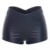 Women Crop Halter Neck Cami Top Tight Fitting Solid Color Shorts Two-Piece Set