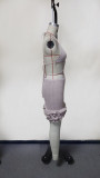 Summer Women Solid Color Strap Low Back Holiday Style One-Piece Beach Dress