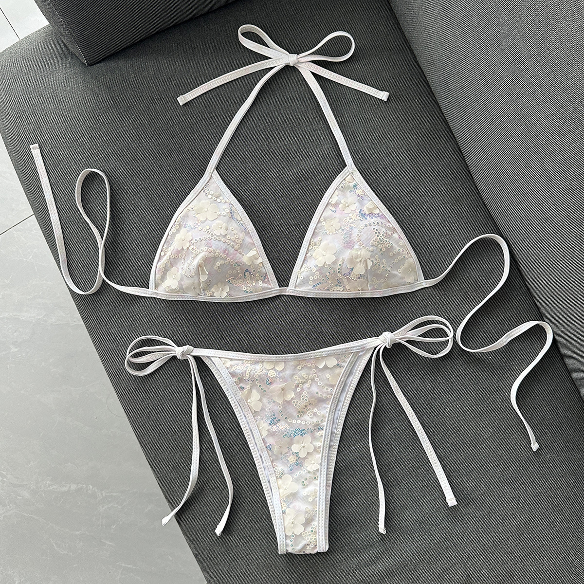 Sequin Two-Piece Swimsuit for Beachwear
