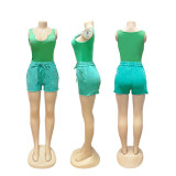 Women Sexy Top and Shorts Two-piece Set