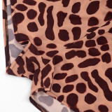 Summer Women Casual Sleeveless Halter Neck Top Printed Shorts Set