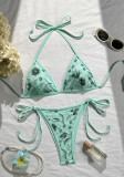 Women Sequin Swimsuit Two-Piece Set
