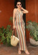 Women Color Block Patchwork Sexy Hollow Out Stretch Fitted Halter Neck Bodycon Dress